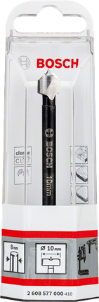 Bosch Forstner drill bit 10 mm for clean wood drilling.