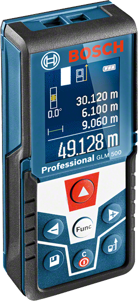 Bosch GLM 500 laser measure with digital display.