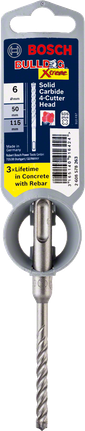 Bosch BulldogXtreme 6×50×115 SDS plus drill bit.