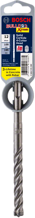 Bosch BulldogXtreme SDS plus drill bit 12x100x165.