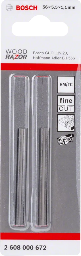 Bosch 56 mm planer knife tungsten carbide.