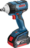Bosch GDS 18V-300 cordless impact wrench, 300 Nm torque.
