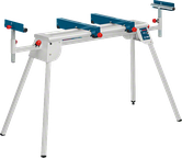 Bosch portable miter saw stand with adjustable supports.