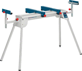 Bosch portable miter saw stand with adjustable supports.