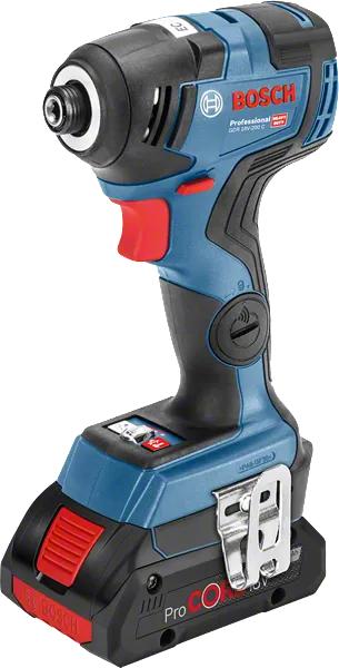 Bosch GDR 18V-200 C cordless impact driver, 200 Nm torque.