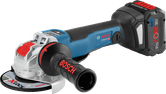 Bosch GWX 18V-10 PSC cordless angle grinder with X-LOCK.