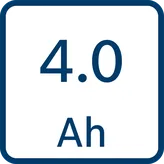 Bosch 18V 4.0Ah Li-ion battery pack.