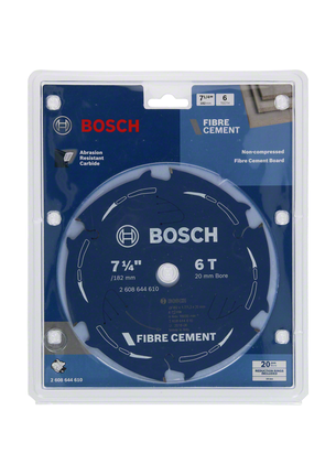 Bosch fibre cement 7 1/4″ 6T saw blade.