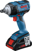 Bosch GDS 18V-300 cordless impact wrench with ProCORE battery.