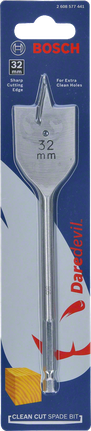Bosch Daredevil Clean Cut spade bit 32×165 mm.