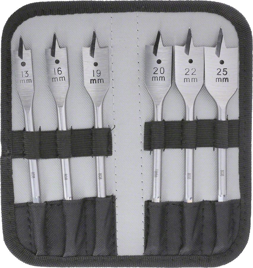 Bosch 6-piece Daredevil Clean Cut Spade Bit Set 13-25mm.