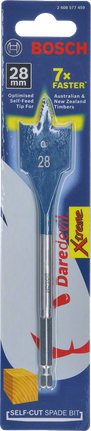 Bosch Daredevil Xtreme 28×152 mm self-cut spade bit.