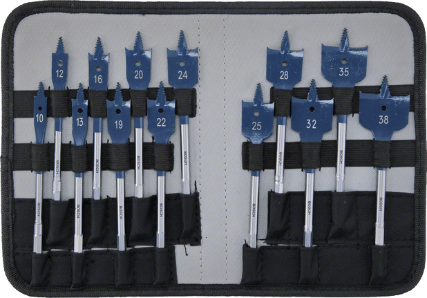 Bosch 13-piece Daredevil Xtreme SelfCut Spade Bit Set.