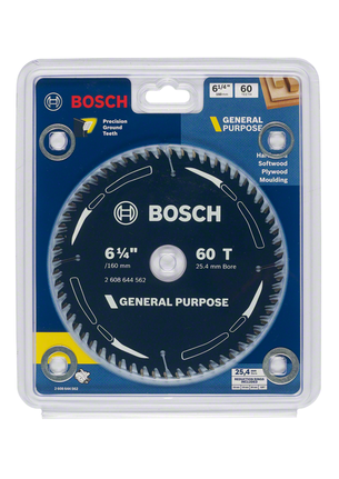 Bosch 6 1/4″ 60T general purpose saw blade.
