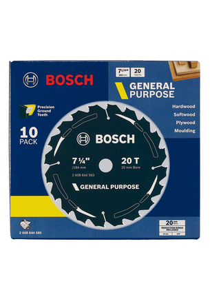 Bosch 7¼″ 20T general purpose saw blade.