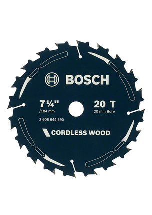 Bosch cordless wood circular saw blade, 7 1/4 inch 20 teeth.