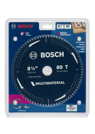 Bosch multi material 8½″ 80T saw blade.