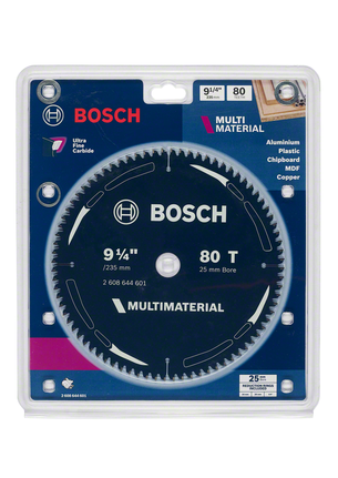 Multi Material circular saw blade 9 1/4 inch 80 teeth Bosch 9 1/4″ 80T multi material circular saw blade.