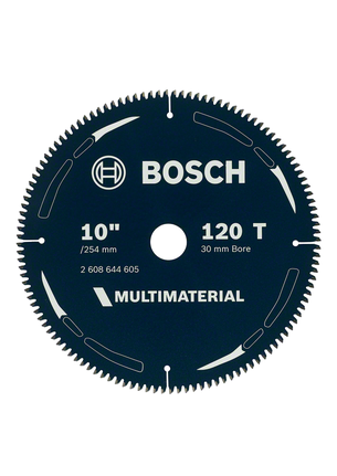Bosch Multi Material circular saw blade 10 inch 120 teeth.