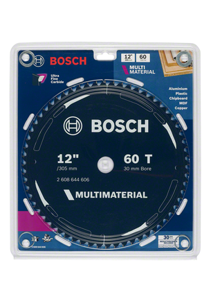 Bosch 12″ multi material circular saw blade 60 teeth.