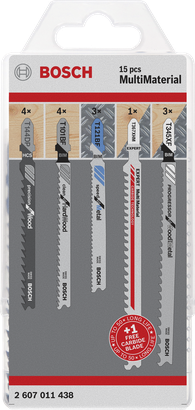 Bosch MultiMaterial jigsaw blades 15 pcs.