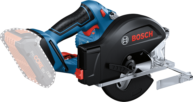 Bosch GKM 18V-50 cordless metal circular saw.