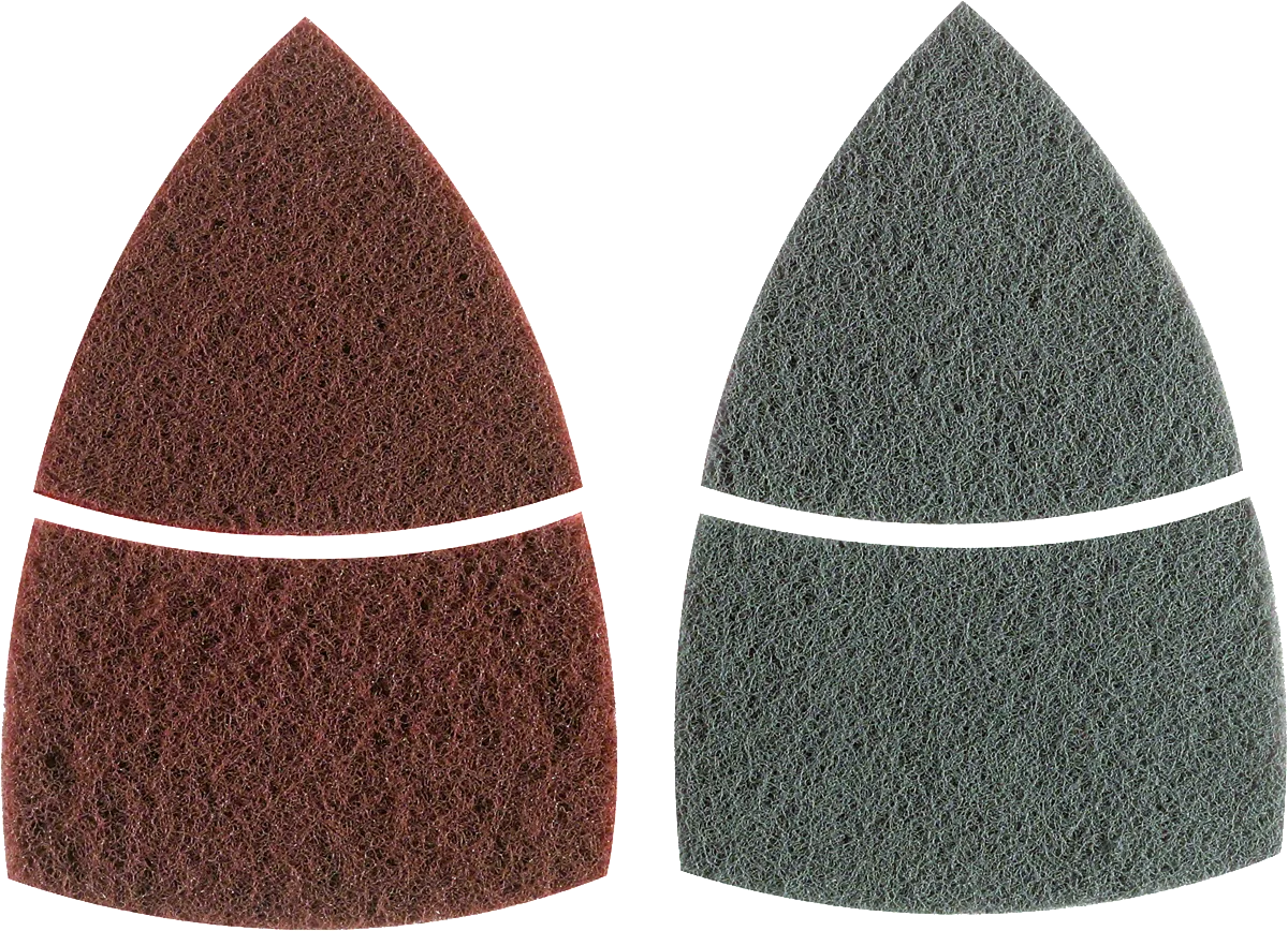 Bosch 2-piece cleaning fleece set with medium and fine grit.