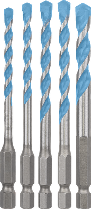 EXPERT HEX-9 MultiConstruction Drill Bit Set 4/5/6/6/8 mm 5-pc Bosch EXPERT HEX-9 MultiConstruction drill bit set 5-piece.