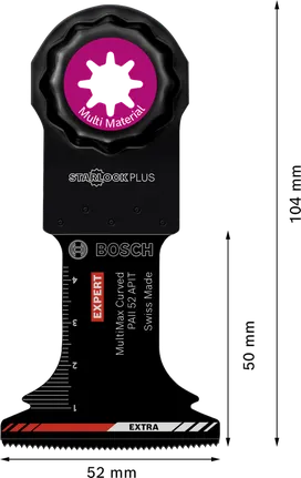 EXPERT MultiMax PAII 52 APIT Multitool Blade 52 mm Bosch EXPERT MultiMax PAII 52 APIT carbide multitool blade.