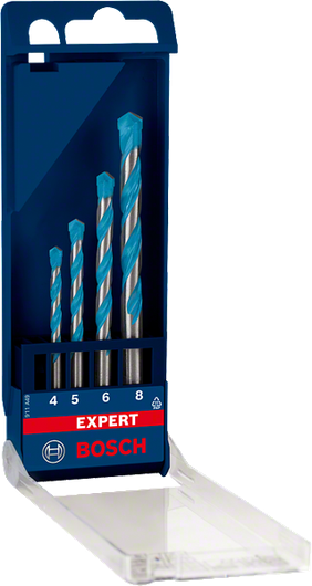Bosch EXPERT MultiConstruction drill bit set 4/5/6/8 mm.