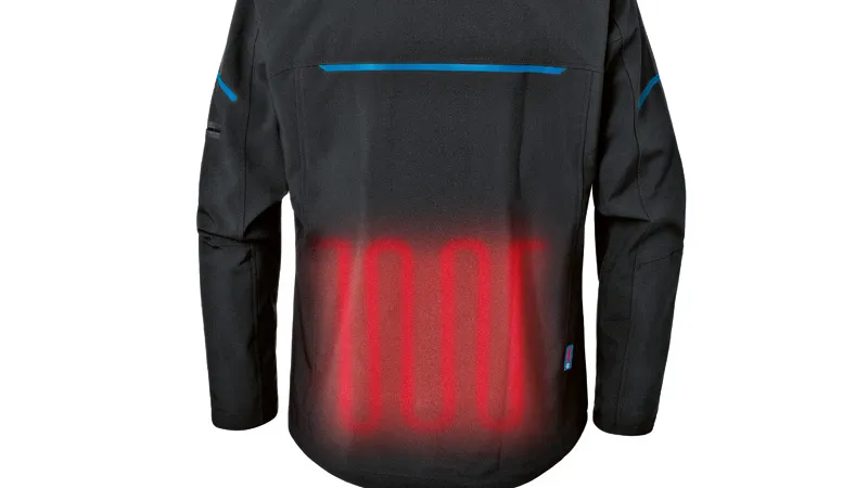 Bosch GHJ 12+18V XA heated jacket with back heating element.