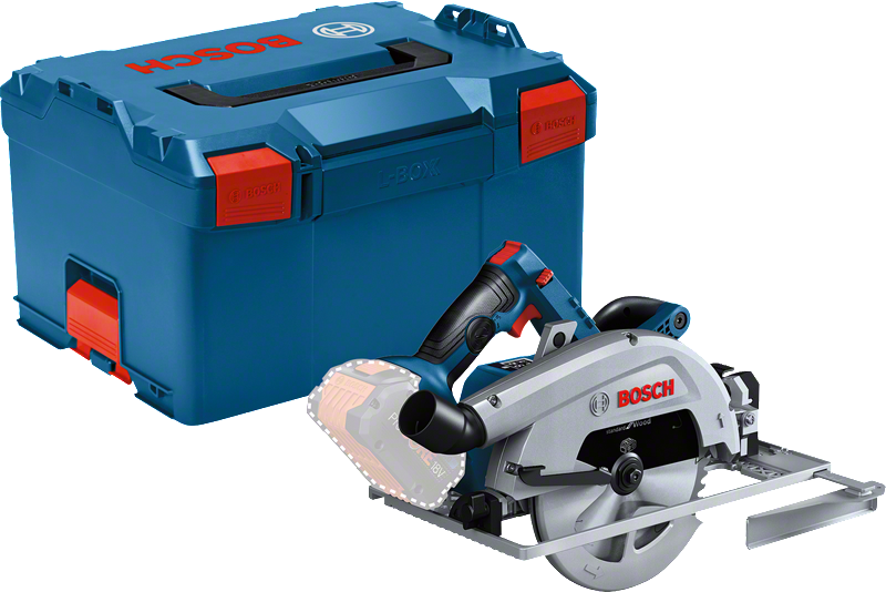 Bosch GKS 18V-68 GC cordless circular saw with L-Boxx case.