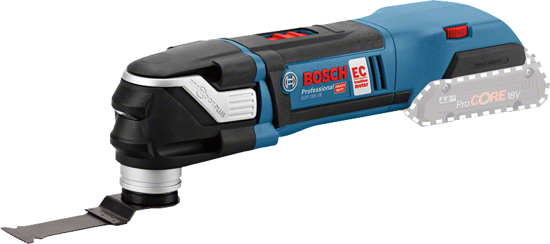 Bosch GOP 18V-28 cordless multi-tool for versatile cutting.