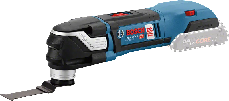 Bosch GOP 18V-28 cordless multi-tool for versatile cutting.