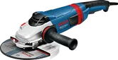 Bosch GWS 22-230 LV angle grinder, ergonomic handle.