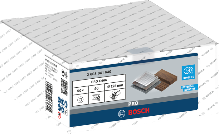 Bosch PRO E466 sanding discs 125 mm G40 50 pcs.