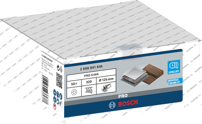 Bosch PRO E466 sanding discs 125 mm G320 50 pcs.