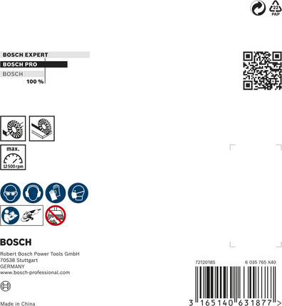 Bosch PRO stainless steel clean wire wheel 115 x 0.3 mm.