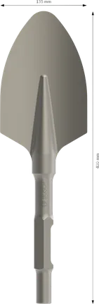 Bosch PRO HEX 30-4C spade chisel rounded 400 mm.