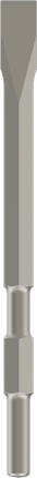 Bosch PRO HEX-4C flat chisel 17 mm hex shank.