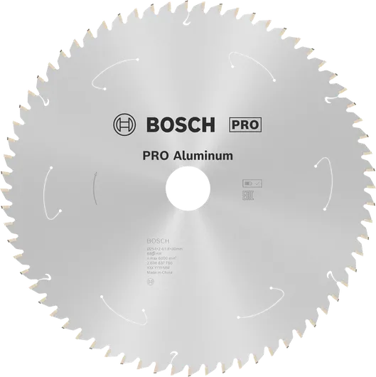 Bosch PRO Aluminium circular saw blade, 254 mm diameter.