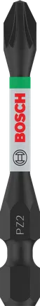 PRO Pozidriv Impact Bit, PZ2, 55 mm, 2 pcs Bosch PRO Pozidriv Impact Bit PZ2 55mm single piece.