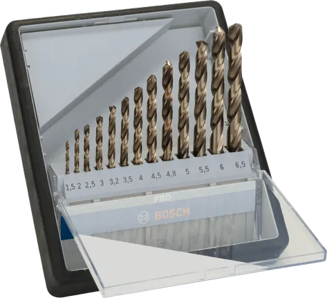 Bosch PRO Stainless Steel HSS-Co Twist Drill Bit Set 13 pcs.
