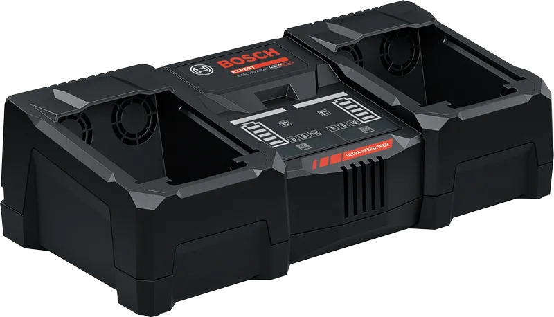 Bosch EXAL18V2-320 dual battery charger, ultra-fast charging.