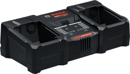 Bosch EXAL18V2-320 dual battery charger, ultra-fast charging.