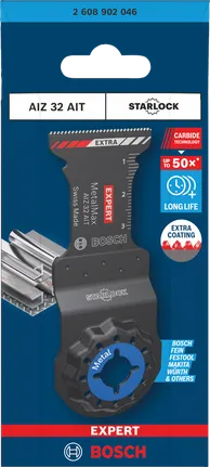 Bosch MetalMax plunge cut blade 32×40 mm.