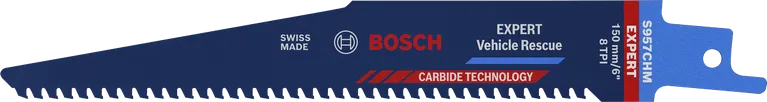 EXPERT ‘Vehicle Rescue’ S 957 CHM Reciprocating Saw Blade 1-pc Bosch EXPERT Vehicle Rescue S 957 CHM saw blade, carbide teeth.