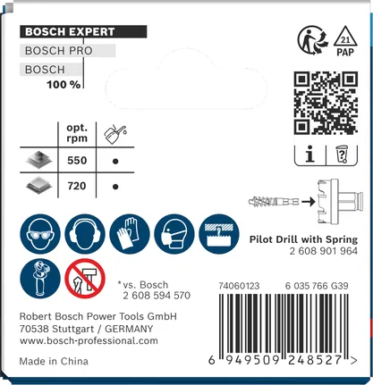 Bosch 22×5 mm sheet metal hole saw.