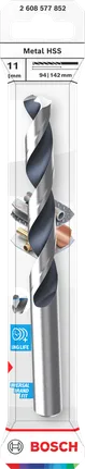 Bosch 11 mm HSS metal drill bit.