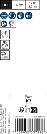 EXPERT Wood 2-side clean T308BP Jigsaw Blade, 3 pcs Bosch EXPERT Wood 2-side clean T308BP Jigsaw Blade.